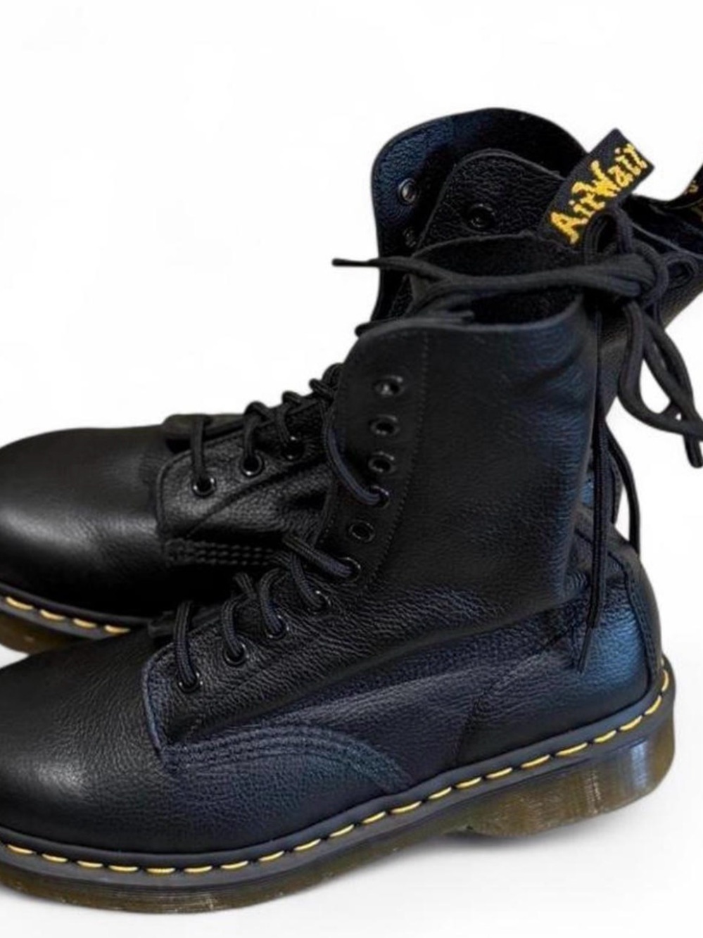 Black leather Dr. Martens 1460 Boots - Picture 3 of 8